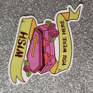 Art GOTHIC COFFIN waterproof sticker